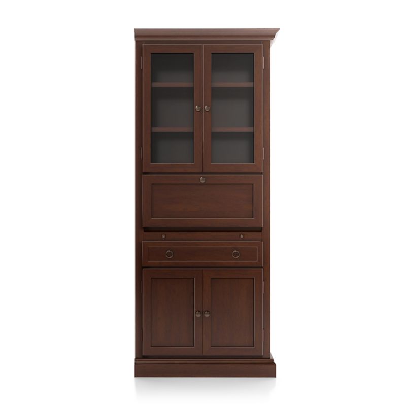 Cameo Aretina Walnut Right Secretary Desk Crate and Barrel