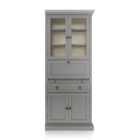 Cameo Grey Right Secretary Desk Crate And Barrel Canada