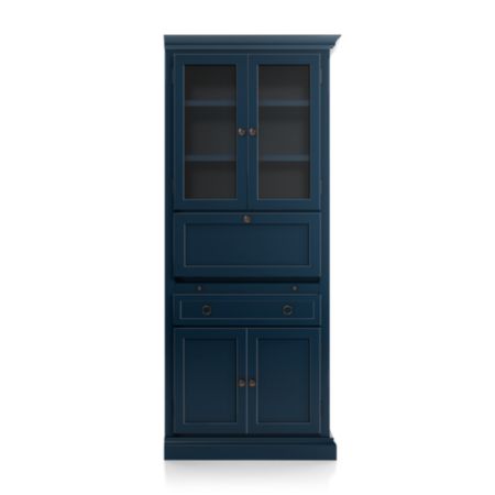 Cameo Indigo Right Secretary Desk Crate And Barrel Canada