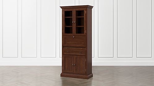 Modern Desks For Home Offices Crate And Barrel Cameo Aretina Secretary Desk