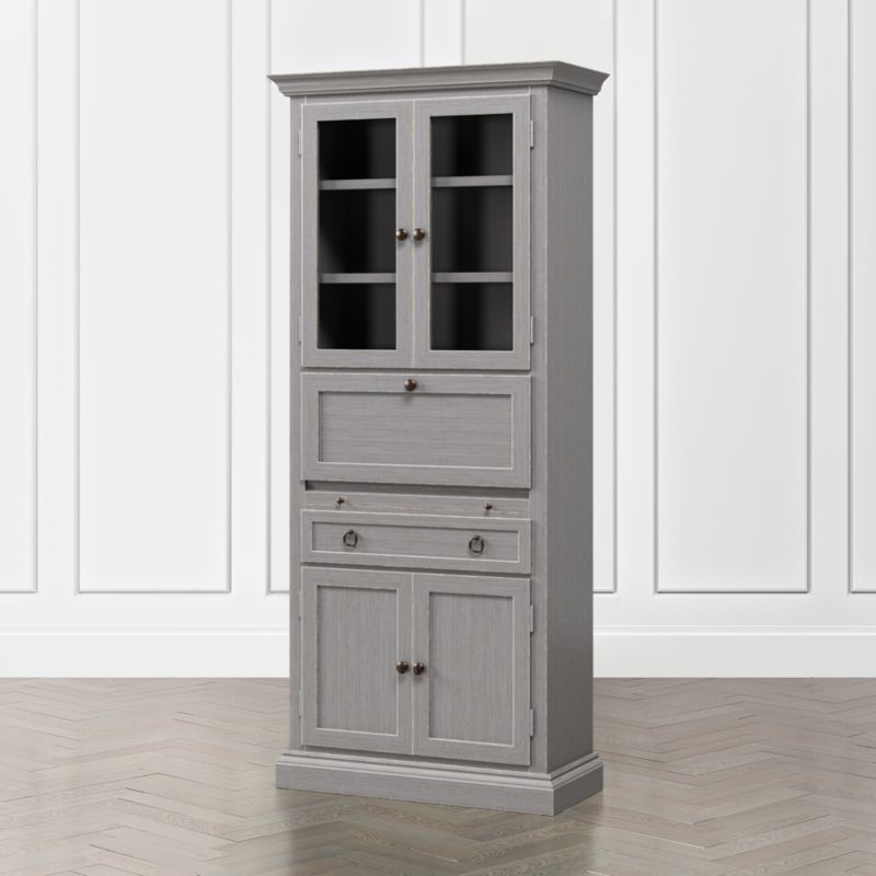 Cameo Grigio Secretary Desk + Reviews Crate and Barrel