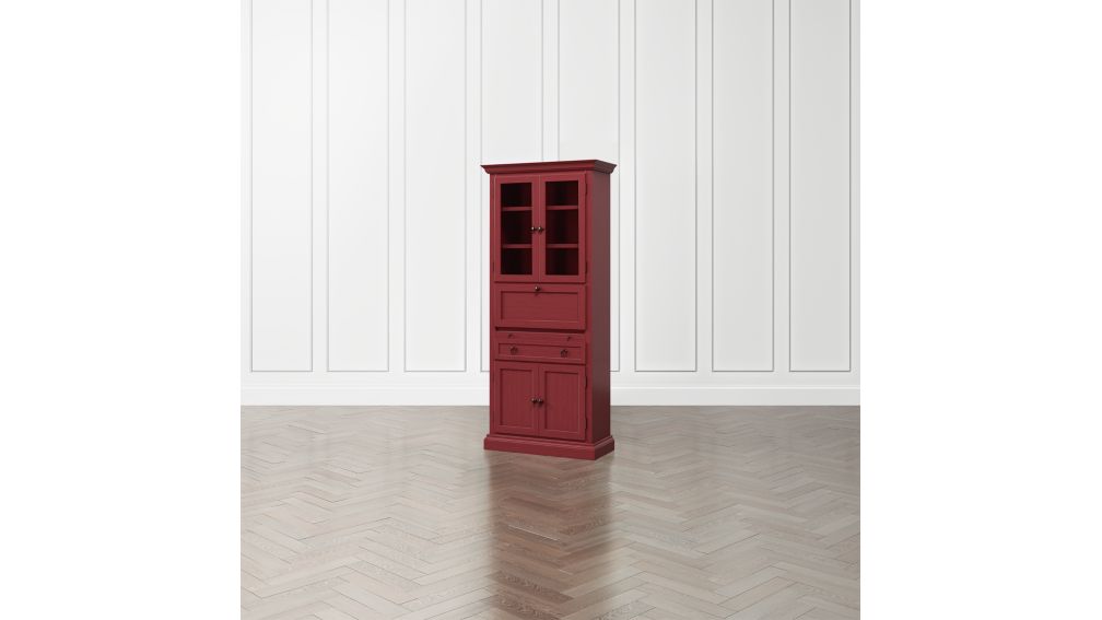 Cameo Red Secretary Desk + Reviews Crate and Barrel