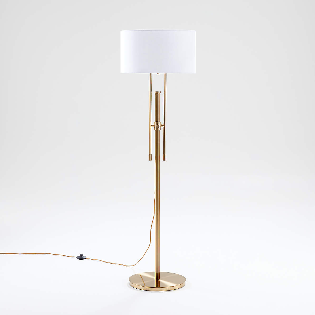 Cameron Brass Adjustable Floor Lamp Reviews Crate And Barrel