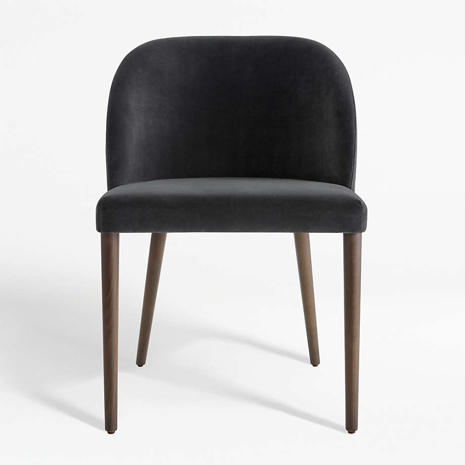 Camille Anthracite Italian Dining Chair + Reviews | Crate and Barrel