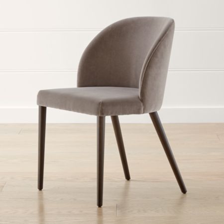 Camille Taupe Italian Dining Chair Reviews Crate And Barrel