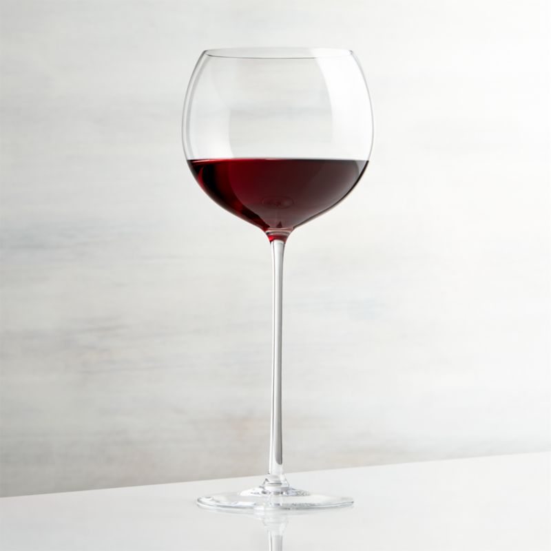 Camille 23 Oz Long Stem Wine Glass Red Reviews Crate And Barrel