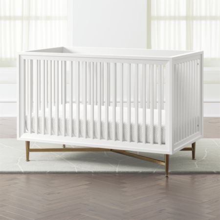 Campaign White Modern Crib Reviews Crate And Barrel