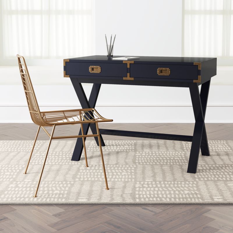Kids Navy Blue Campaign Desk Reviews Crate And Barrel