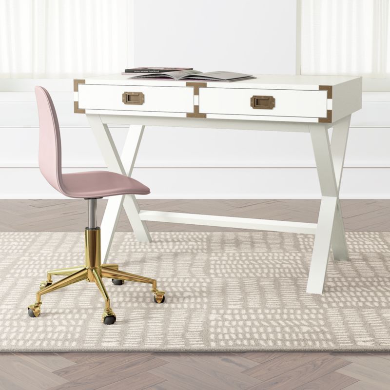 Kids White Campaign Desk Reviews Crate And Barrel