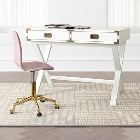 Kids White Campaign Desk Reviews Crate And Barrel