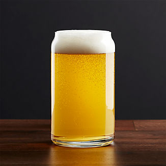 Drinking Gles And Tumblers Crate Barrel 16 Oz Beer Can Gl