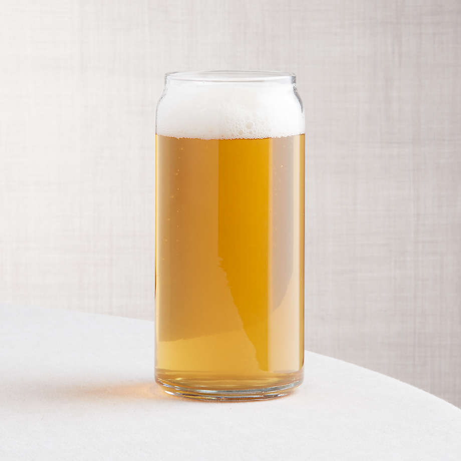 21 oz Beer Can Glass + Reviews Crate and Barrel