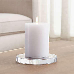 glass candle coaster