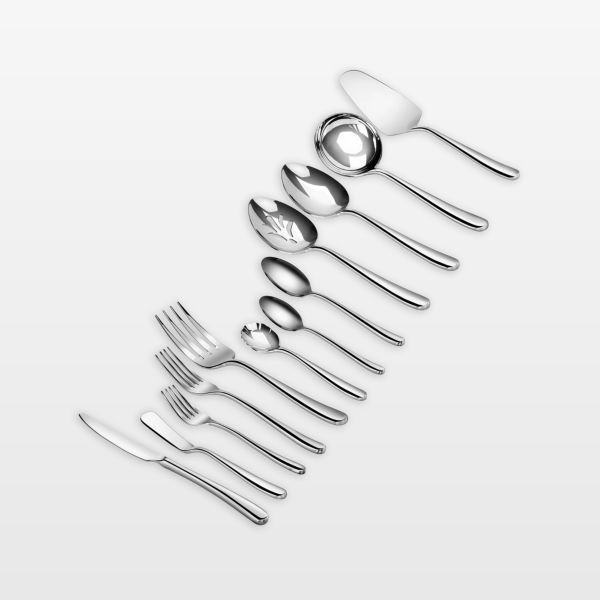 Cangshan RAIN II 47-Piece Flatware and Serveware Set