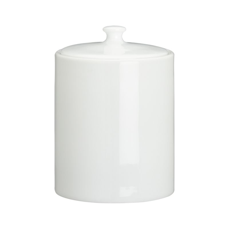 Small White Canister in Food Containers, Storage  