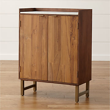 Bar Carts And Cabinets Home Bar Storage Crate And Barrel Canada