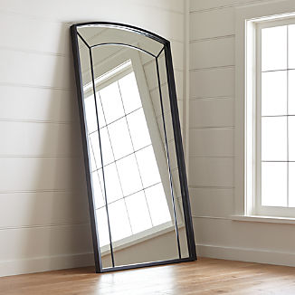 Small Entryway Furniture Crate And Barrel Capra Floor Mirror