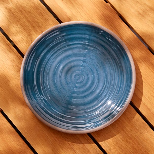 Caprice Dark Blue Melamine Dinner Plate + Reviews | Crate ...