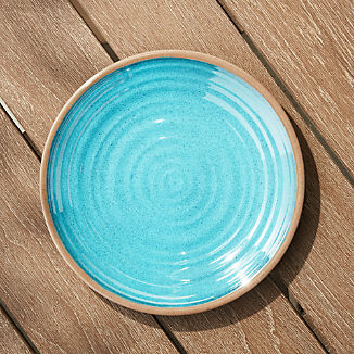 Caprice Aqua Melamine Dinner Plate