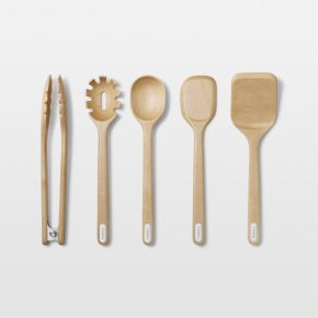 Image of Caraway ® Birch Wood Utensils, Set of 5