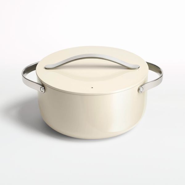 Caraway Home 6.5-Qt. Cream Non-Stick Ceramic Dutch Oven