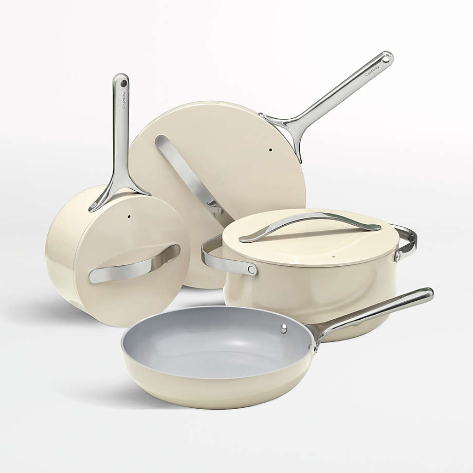 Caraway Home Cream NonStick Ceramic 7Pc. Cookware Set