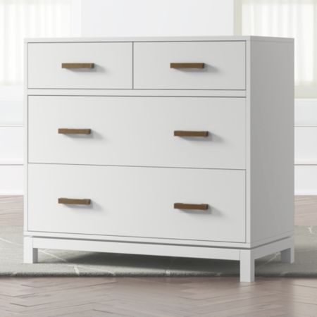 Kids Parke White 4 Drawer Chest Reviews Crate And Barrel Canada