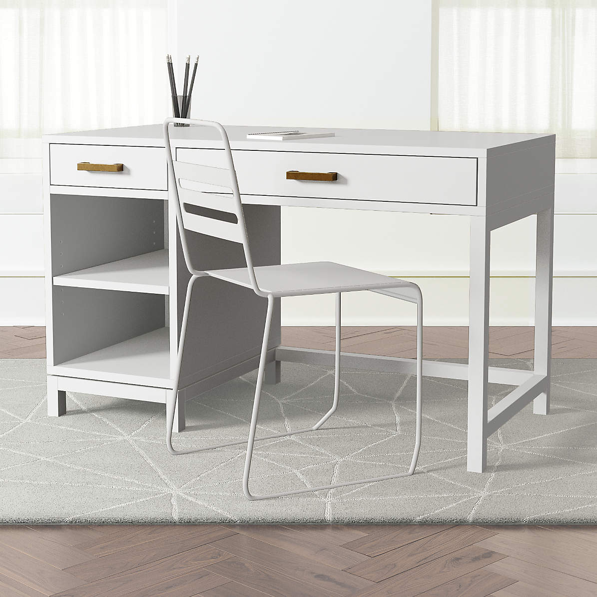 white desks for kids
