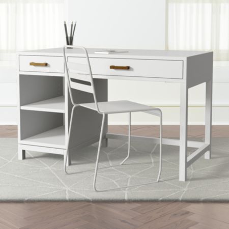 Kids Parke White Desk Reviews Crate And Barrel