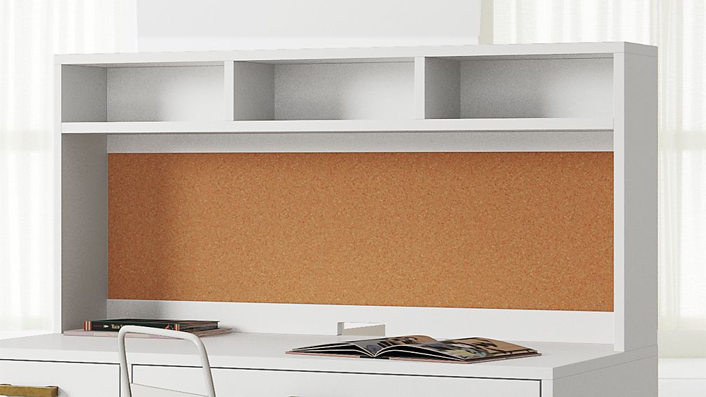 Kids Cargo White Desk And Hutch