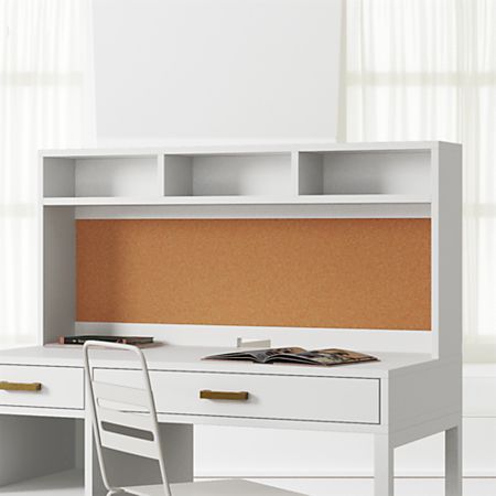 Kids Parke White Desk Hutch Reviews Crate And Barrel