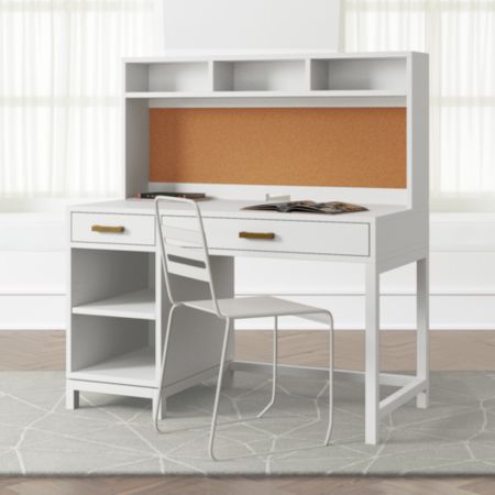 Kids Parke White Desk And Hutch Crate And Barrel