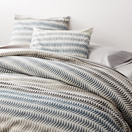 Carmelo Patterned Duvet Covers And Pillow Shams Crate And Barrel