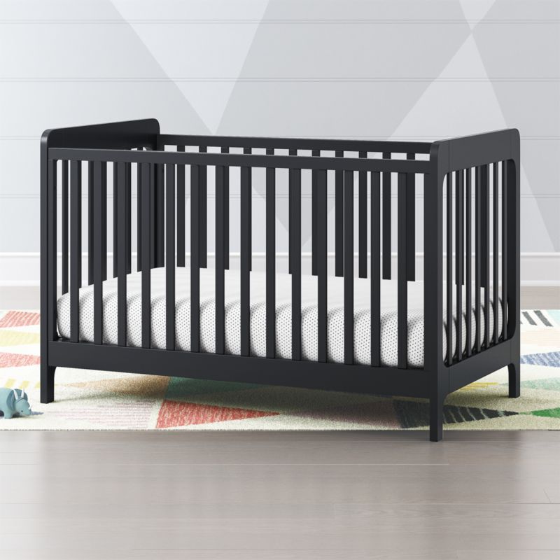 navy blue baby crib