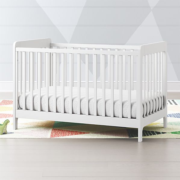 Modern Wooden Carousel Baby Crib White Crate And Barrel