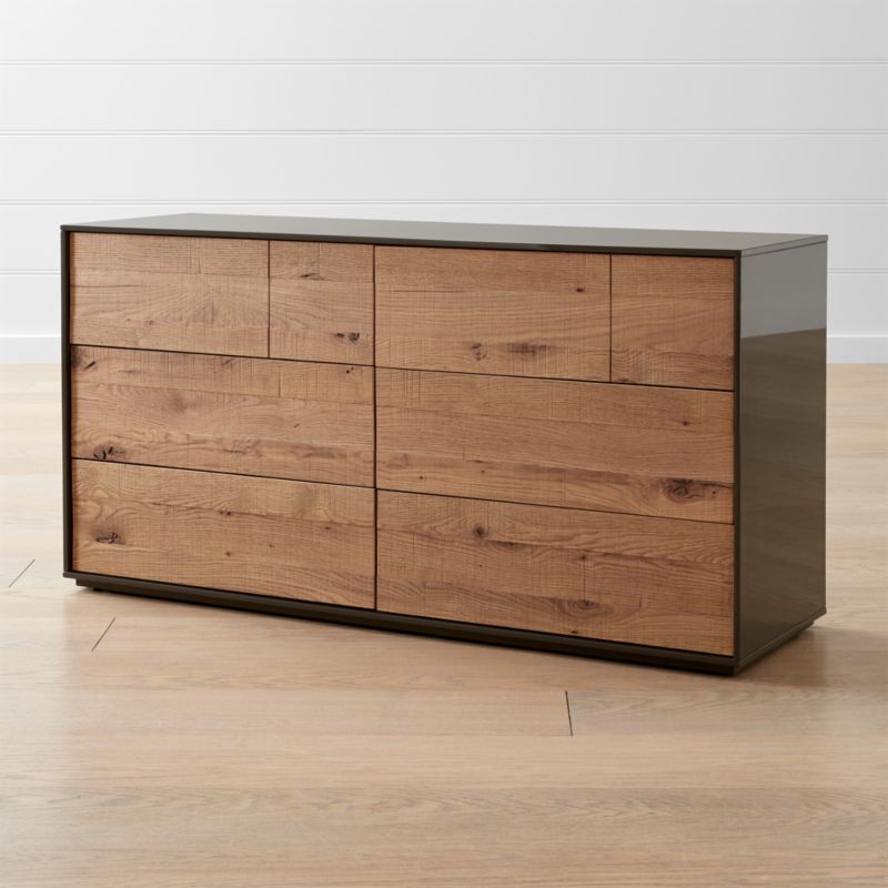 Cas 6 Drawer Modern Rustic Dresser Reviews Crate And Barrel