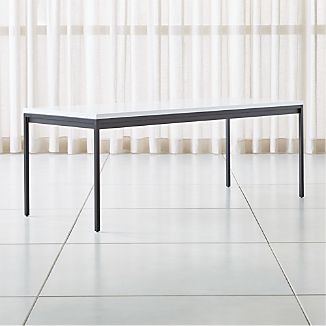 Narrow Dining Tables Crate And Barrel Cat Black Solid Surface Dining Table
