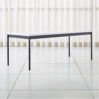 Casement Black Solid Surface Dining Table