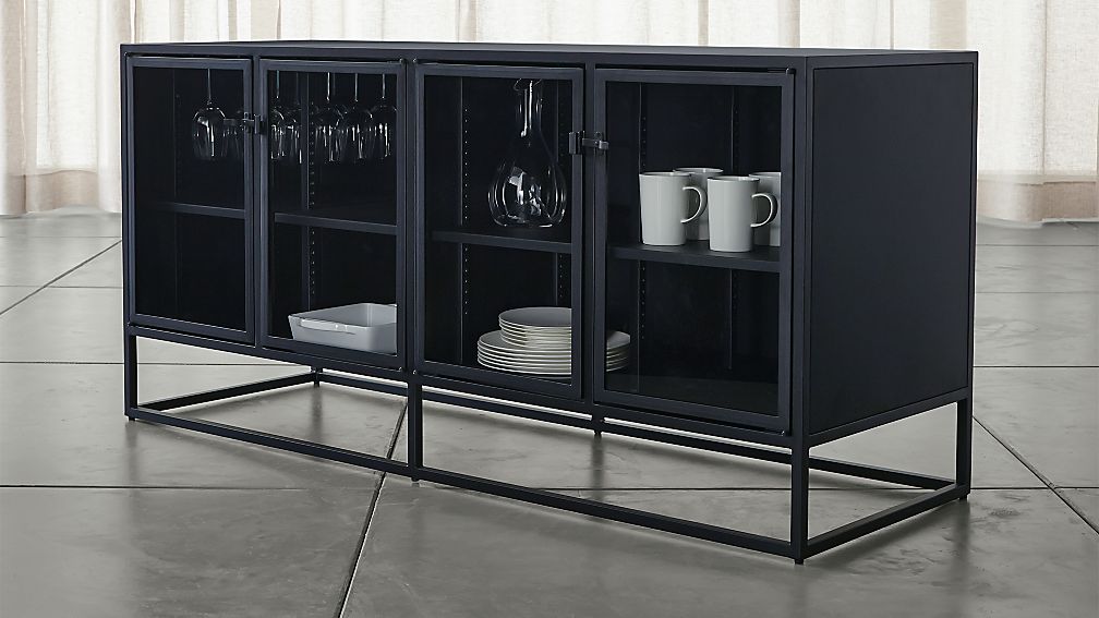Casement Black Large Sideboard Crate and Barrel Casement Black Large Sideboard Crate and Barrel