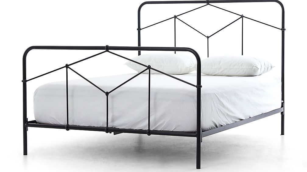 Cora Black Iron Bed Crate And Barrel