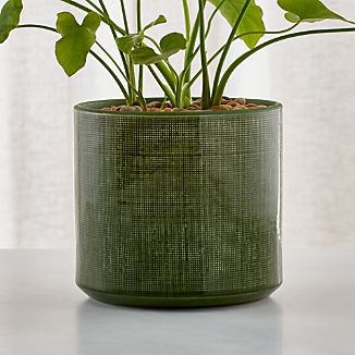 Ceramic Flower Pots Crate And Barrel Cia Green Glazed Ceramic Planter