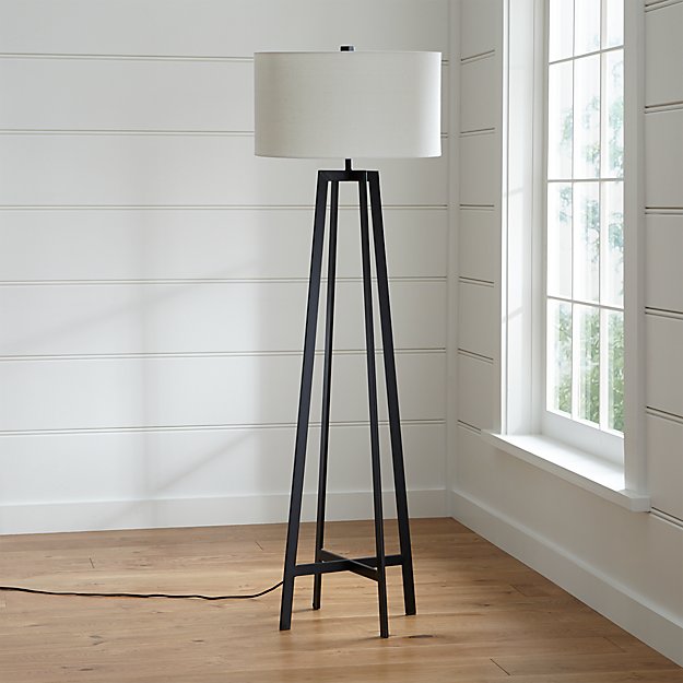 Castillo Black Floor Lamp Reviews Crate And Barrel