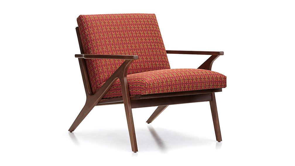 Cavett Mid Century Lounge Chair Crate and Barrel