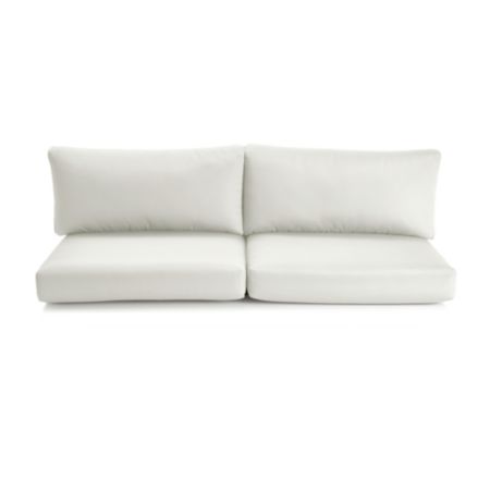 Cayman White Sand Sunbrella Sofa Cushions Reviews Crate And Barrel