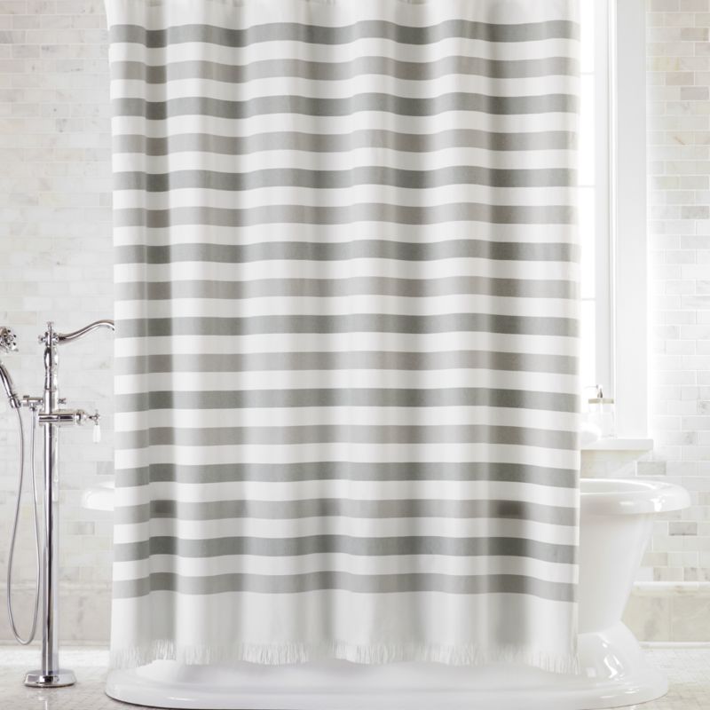 black grey shower curtain