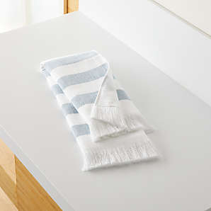 baby blue hand towels