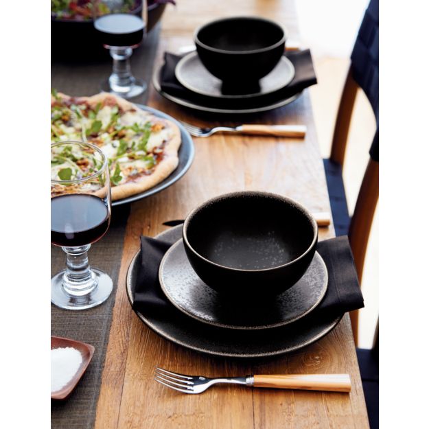 Jars Tourron Black Salad Plate Crate and Barrel
