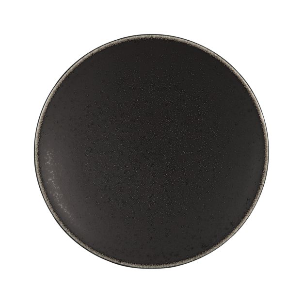 Jars Tourron Black Dinner Plate + Reviews Crate and Barrel