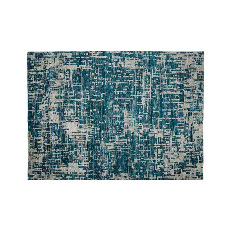 Celosia Indigo Blue Hand Knotted Rug 10'x14' + Reviews Crate and Barrel