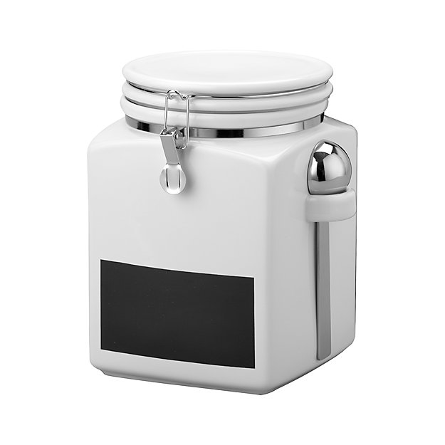 Large Clamp Canister With Chalkboard Reviews Crate And Barrel